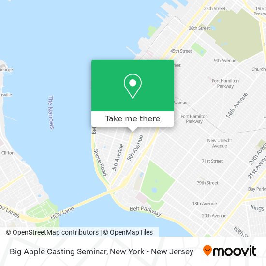 Mapa de Big Apple Casting Seminar