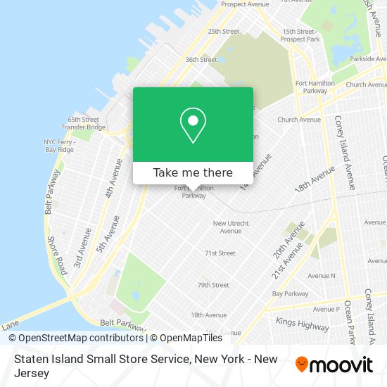 Mapa de Staten Island Small Store Service