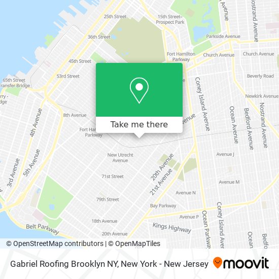Gabriel Roofing Brooklyn NY map