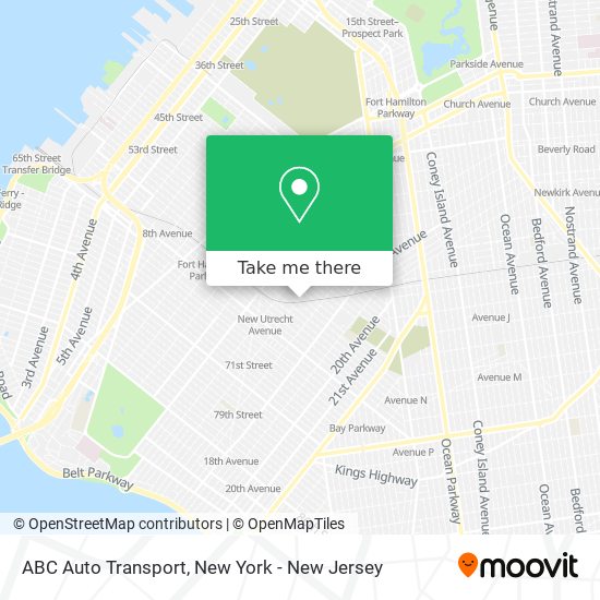 ABC Auto Transport map