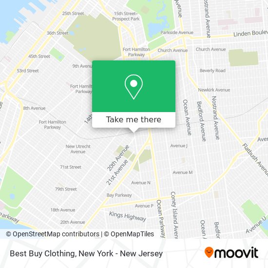 Mapa de Best Buy Clothing