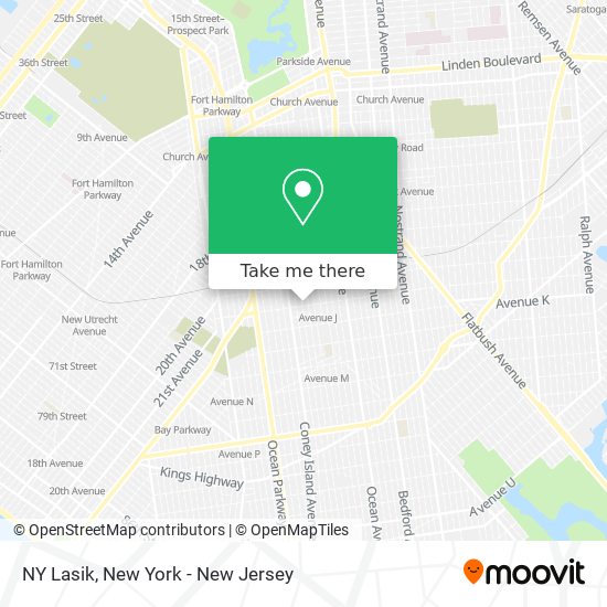 NY Lasik map