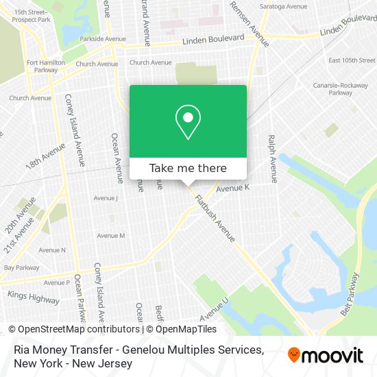 Mapa de Ria Money Transfer - Genelou Multiples Services