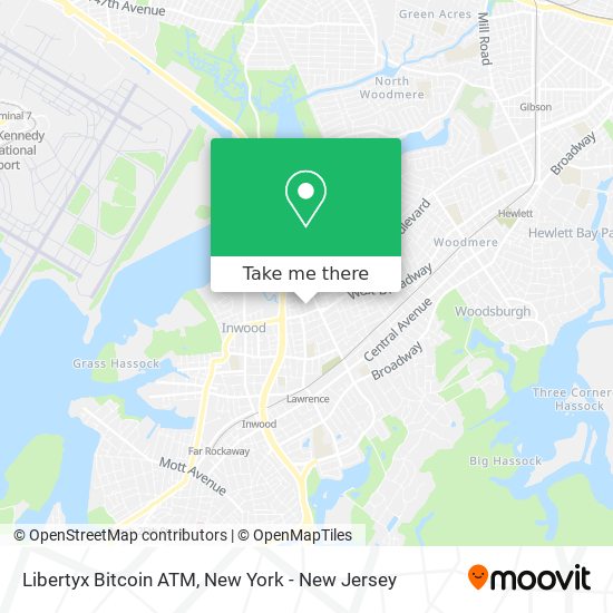 Mapa de Libertyx Bitcoin ATM