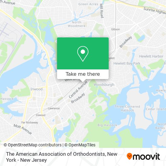 The American Association of Orthodontists map