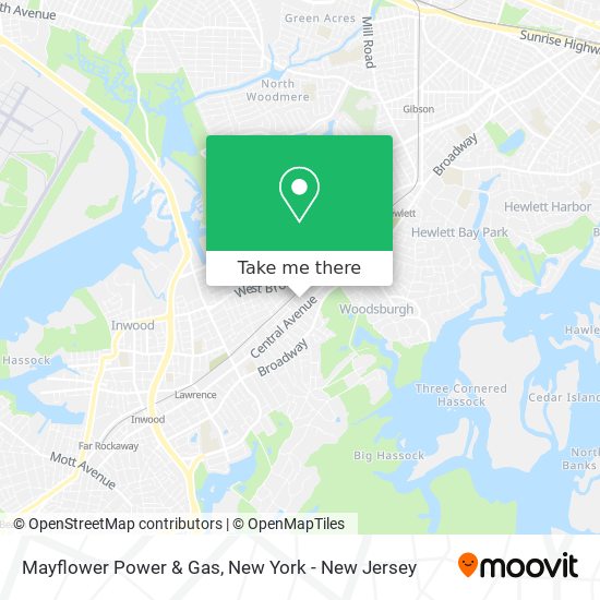 Mayflower Power & Gas map