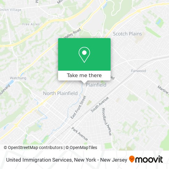 United Immigration Services map