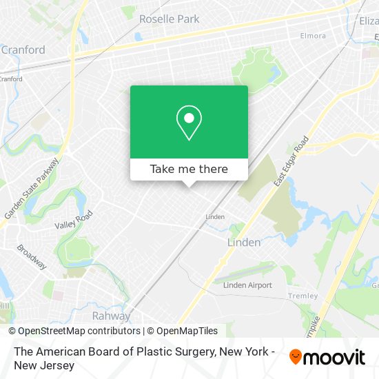 The American Board of Plastic Surgery map