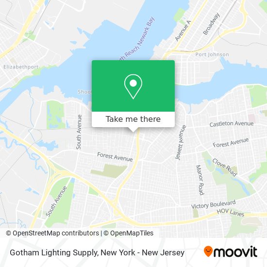 Gotham Lighting Supply map