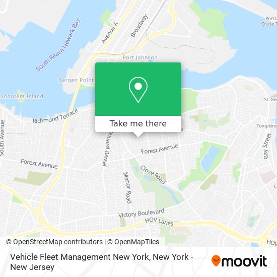 Vehicle Fleet Management New York map