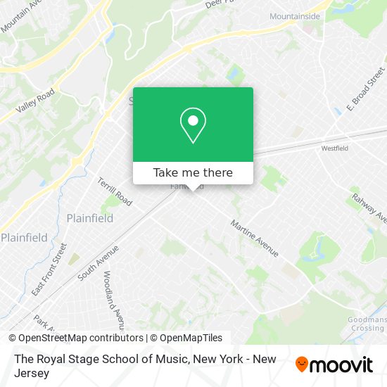 The Royal Stage School of Music map