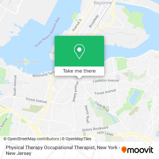 Physical Therapy Occupational Therapist map