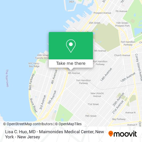 Lisa C. Huo, MD - Maimonides Medical Center map