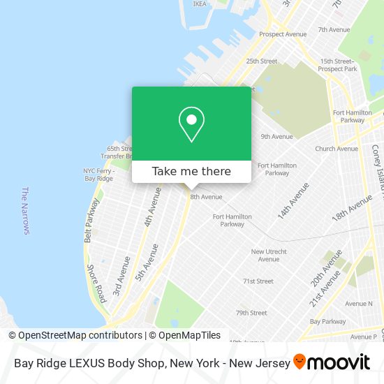 Bay Ridge LEXUS Body Shop map