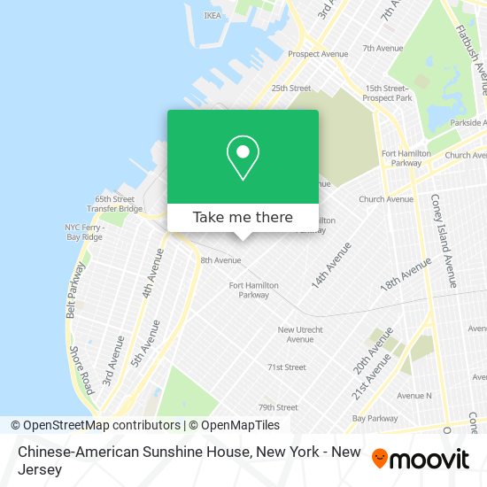 Chinese-American Sunshine House map