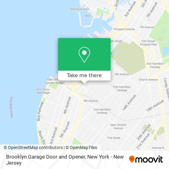 Brooklyn Garage Door and Opener map