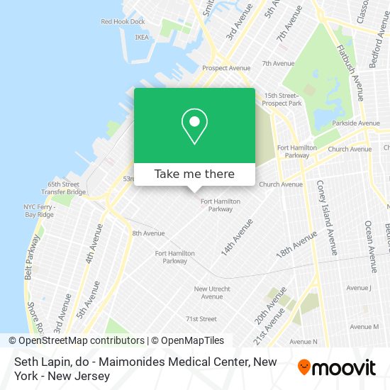 Mapa de Seth Lapin, do - Maimonides Medical Center