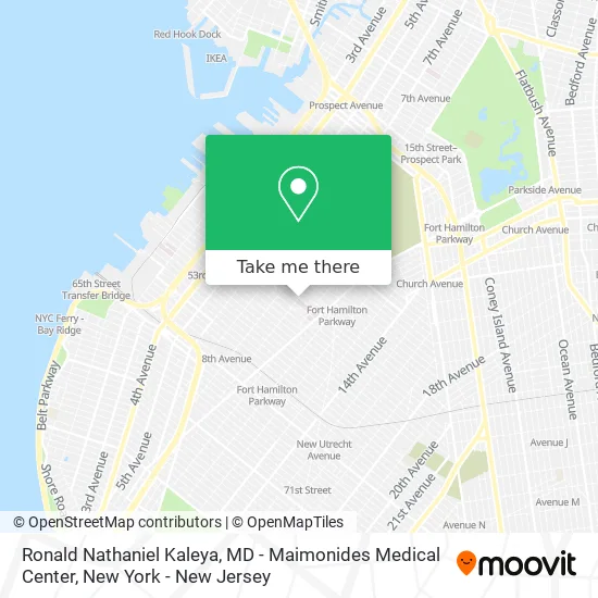 Ronald Nathaniel Kaleya, MD - Maimonides Medical Center map
