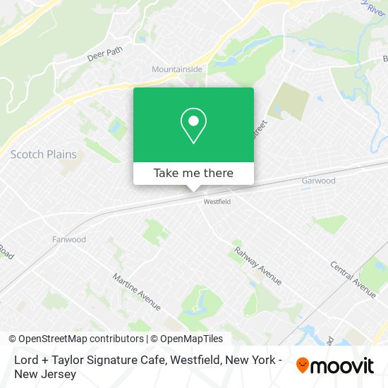 Mapa de Lord + Taylor Signature Cafe, Westfield