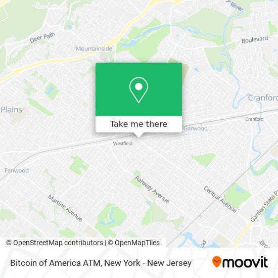 Mapa de Bitcoin of America ATM