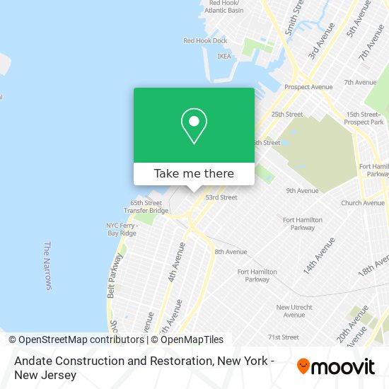 Andate Construction and Restoration map