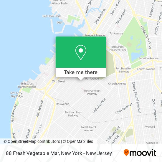 Mapa de 88 Fresh Vegetable Mar