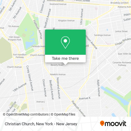 Christian Church map