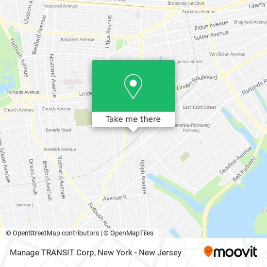 Mapa de Manage TRANSIT Corp