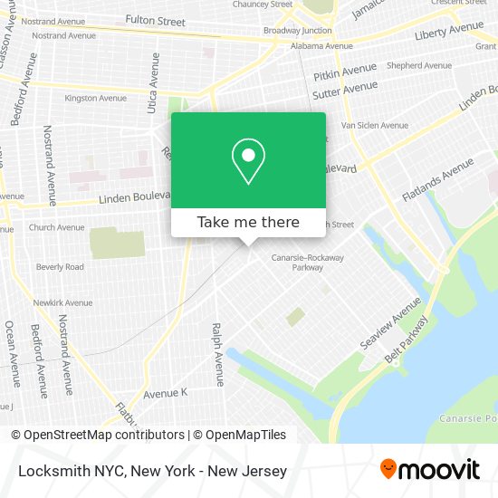 Mapa de Locksmith NYC