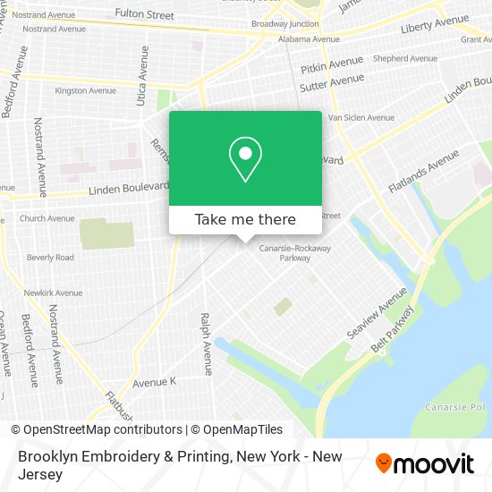 Mapa de Brooklyn Embroidery & Printing