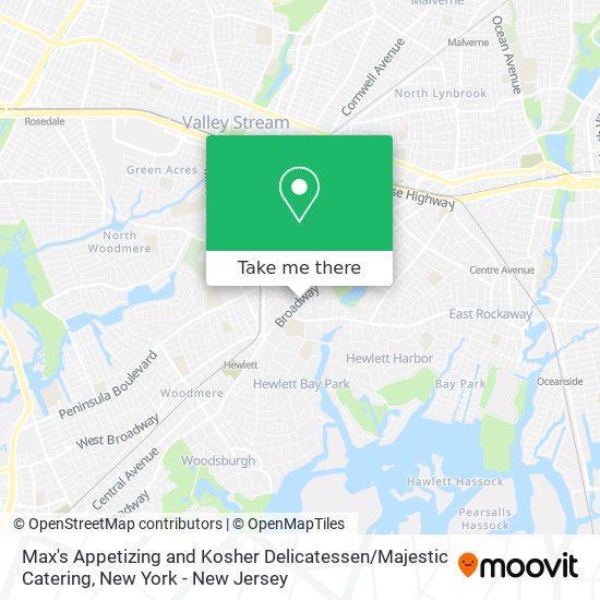 Mapa de Max's Appetizing and Kosher Delicatessen / Majestic Catering