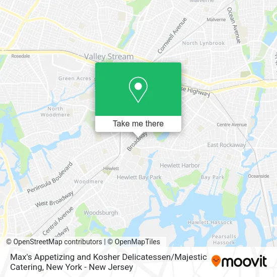 Max's Appetizing and Kosher Delicatessen / Majestic Catering map