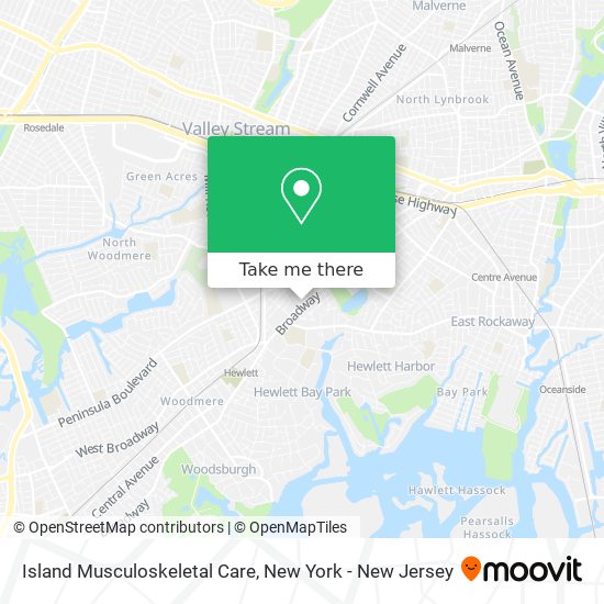 Mapa de Island Musculoskeletal Care