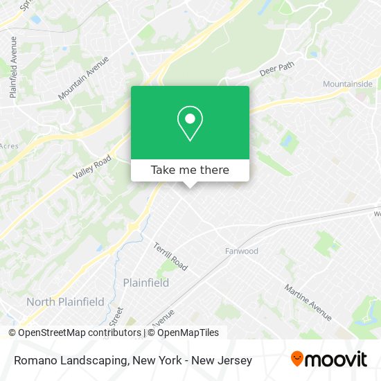 Romano Landscaping map