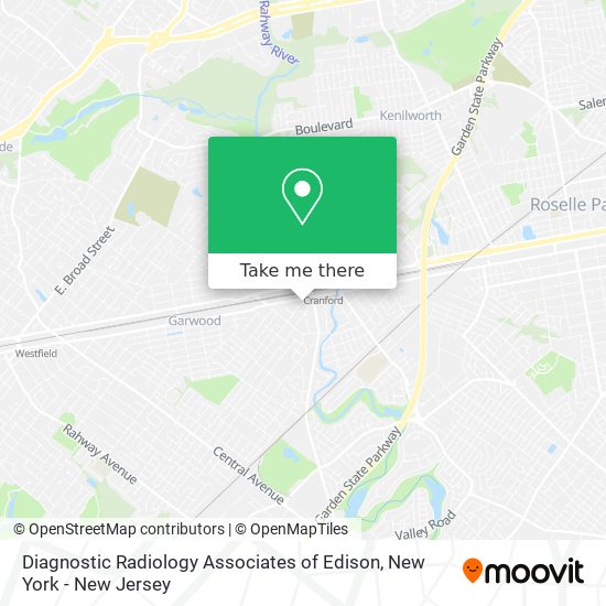 Mapa de Diagnostic Radiology Associates of Edison