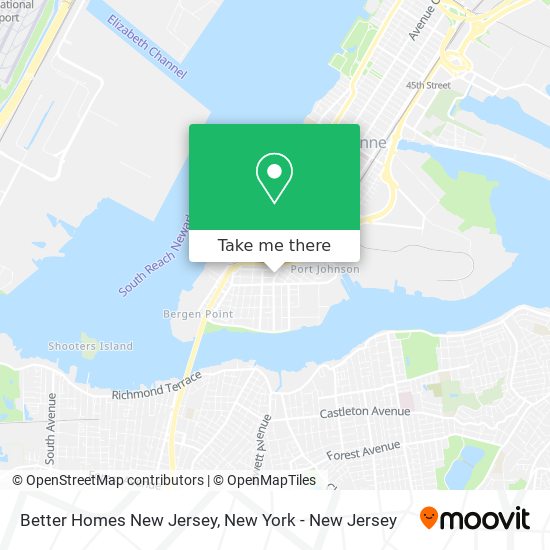 Mapa de Better Homes New Jersey