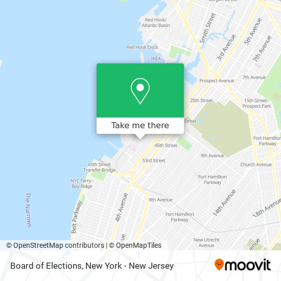 Mapa de Board of Elections