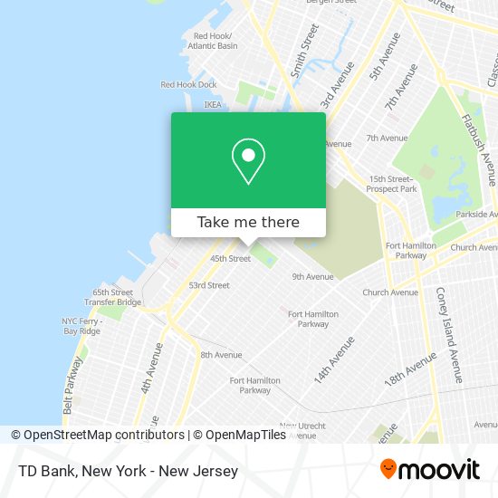 Mapa de TD Bank