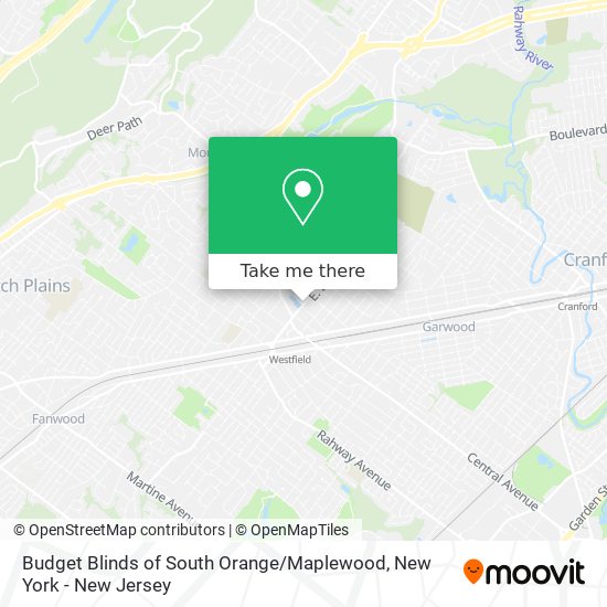Budget Blinds of South Orange / Maplewood map