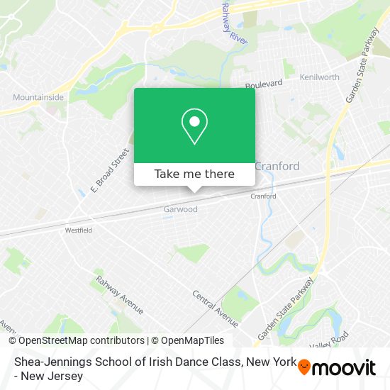 Shea-Jennings School of Irish Dance Class map