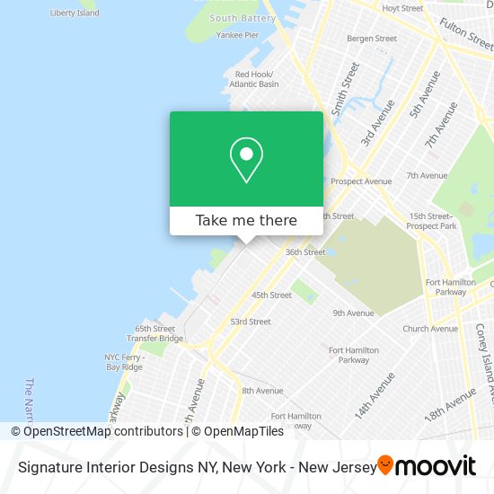 Signature Interior Designs NY map