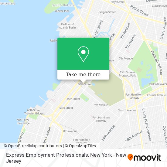 Express Employment Professionals map