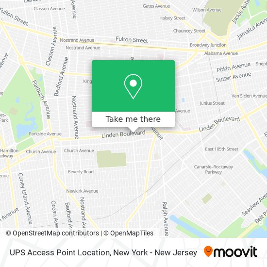 Mapa de UPS Access Point Location