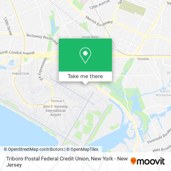 Triboro Postal Federal Credit Union map