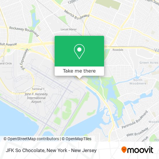 JFK So Chocolate map