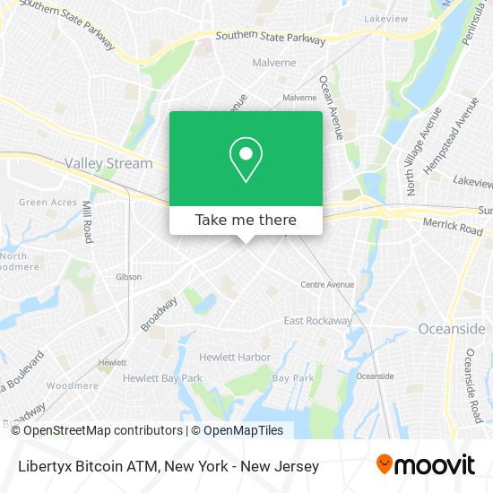 Mapa de Libertyx Bitcoin ATM