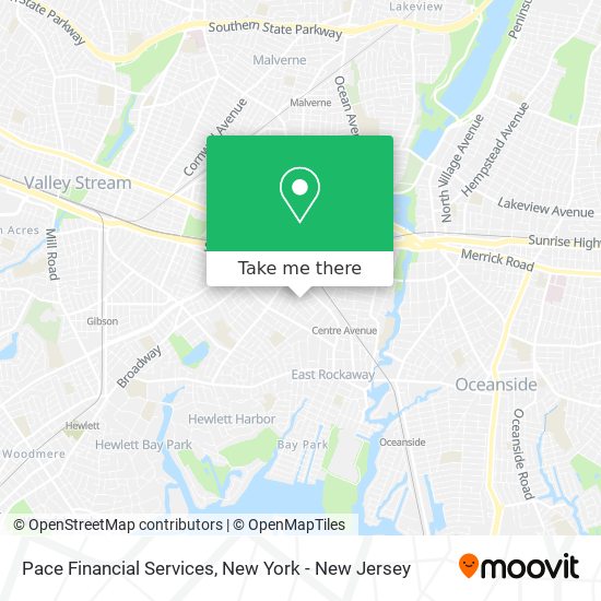 Mapa de Pace Financial Services