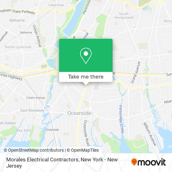 Morales Electrical Contractors map
