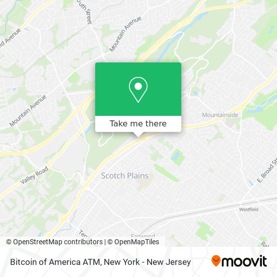 Bitcoin of America ATM map