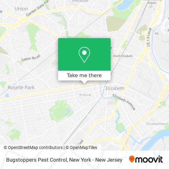 Bugstoppers Pest Control map